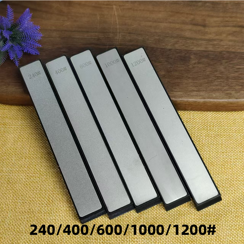 Afilador de cuchillos con barra de piedra de afilar, piedra de diamante, tijeras, maquinilla de afeitar pulida, sistema de afilado de cuchillos de cocina, herramienta para el hogar, 5 uds.: Rosa
