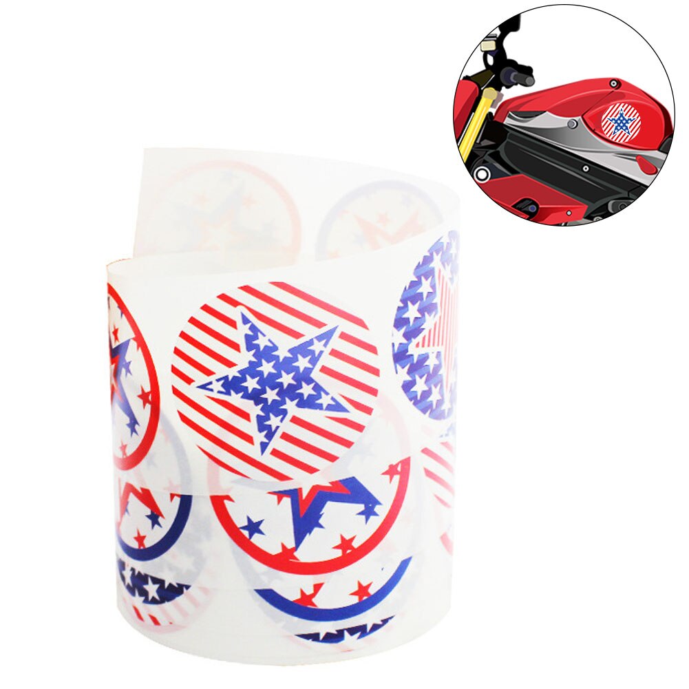 500 sztuk/rolka patriotyczny prezent uniwersalny amerykańnarty dzień niepodległości praktyczne usuwalne dekoracje robić domu USA naklejki uroczystości łatwe zastosowanie