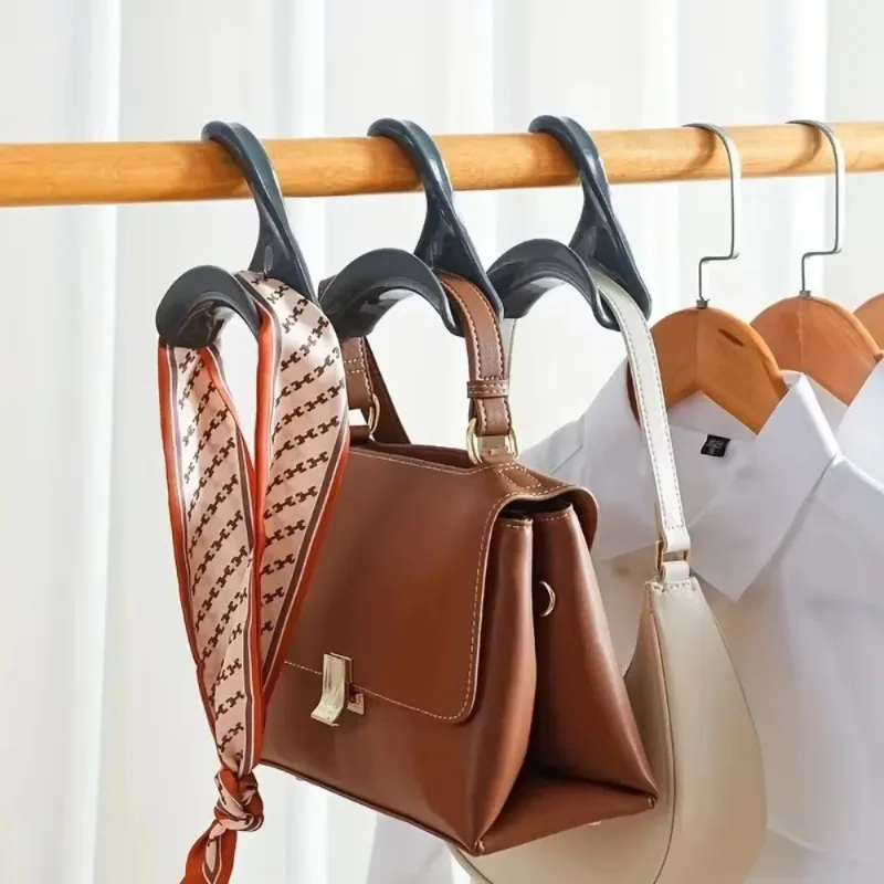 3Stck Tasche Aufhänger Haken Geldbörse Haken Handtasche Aufhänger Hütte Schal Lagerung Gestell Schrank Haken Lagerung KleiderbüGel