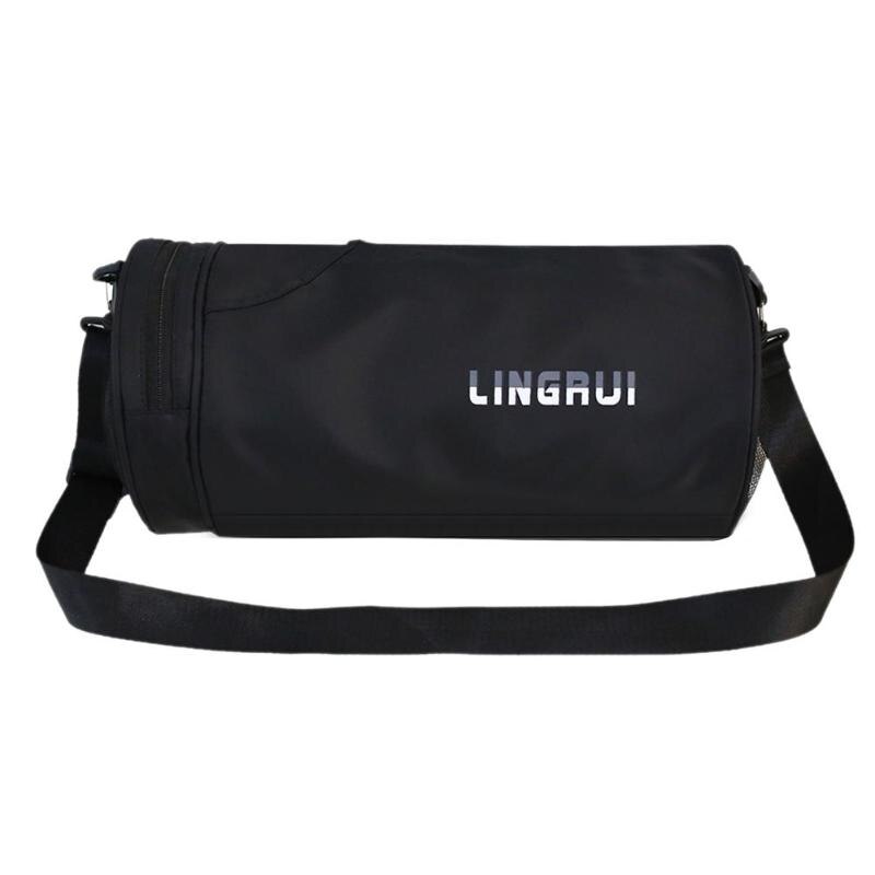 Nylon Women Men Travel Sports Gym Shoulder Bag Large Waterproof Nylon Handbags Black Pink Color Outdoor Sport Bags