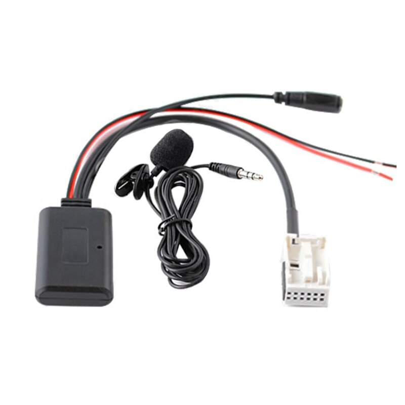 12Pin Bluetooth-Compatibel Module Draadloze Autoradio Stereo Muziek Aux Kabel Adapter Voor Peugeot 207 Citroen