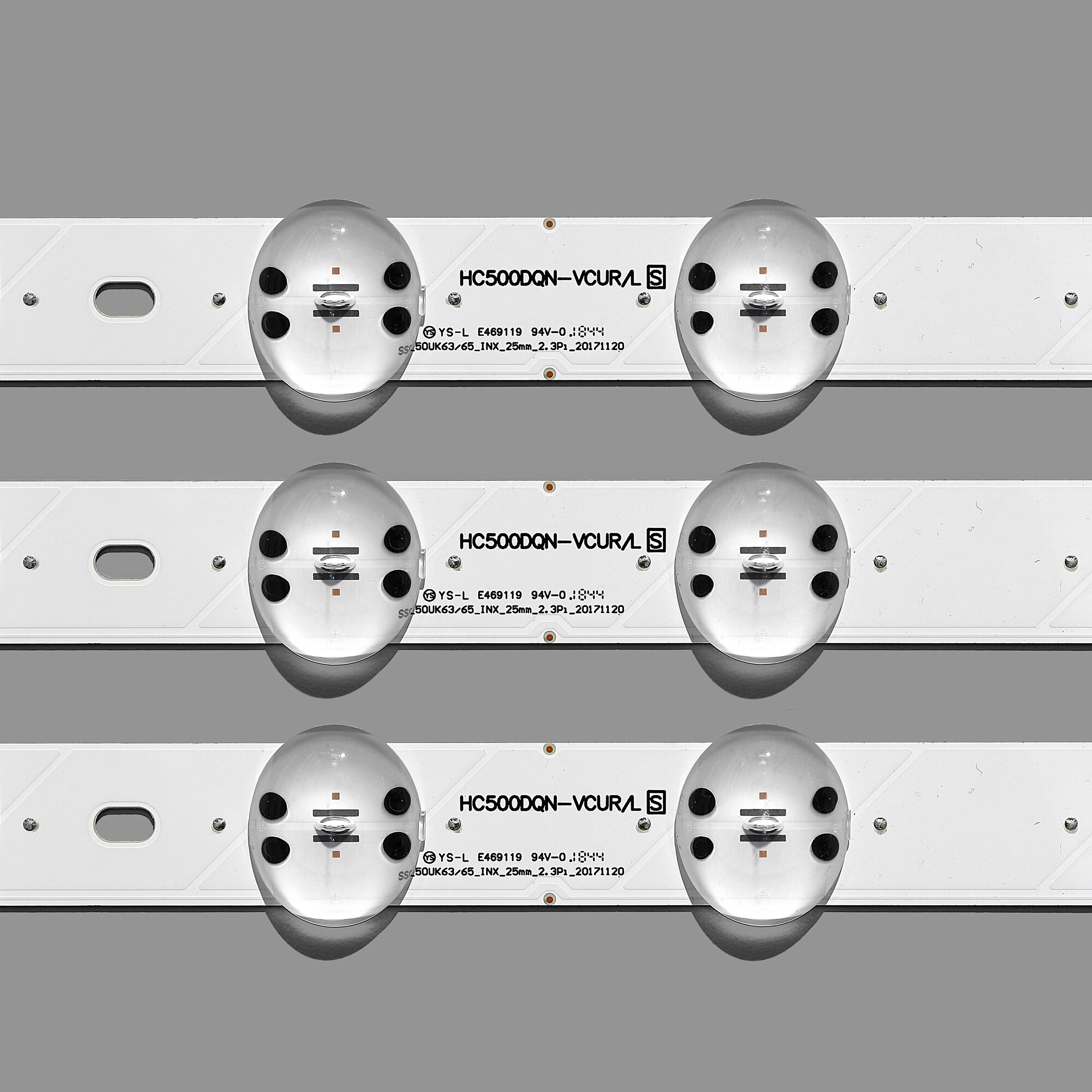 3pcs LED Backlight 8leds for LG 50UK6520PSA 50UK6520 50UK6510PSF 50UK6510 50UK6500 50UK6470PLC HC500DQN-VCUR/L 50UK63/65_INX