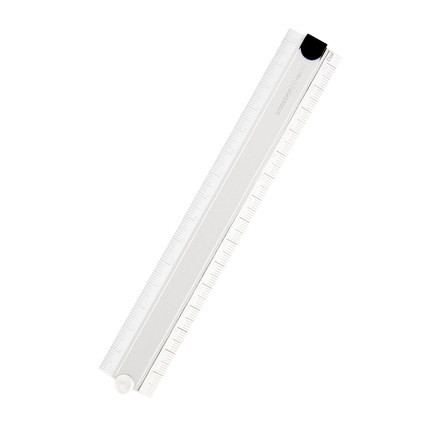 Japanese Aluminum Alloy Foldable 15cm-30cm Ruler Simple 90 degree Folding Metal Stationery Ruler: sliver