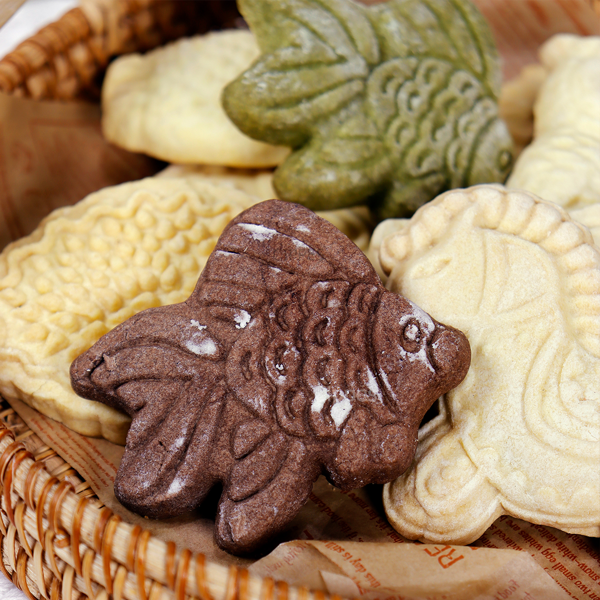 1 molde de madera para galletas de Navidad, patrones de animales, moldes para cortar galletas en relieve tallados en 3D, pájaro, oso, tigre, caballo, ardilla