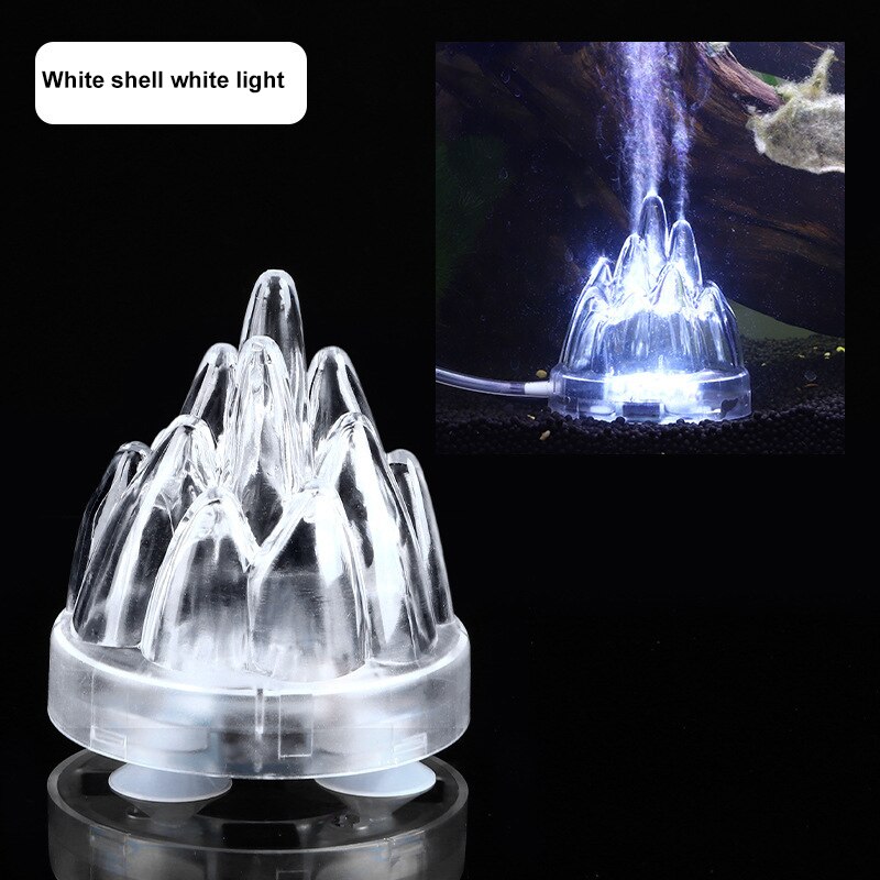Akwarium wulkan lampa z efektem bąbelków LED kolorowe kreatywne nocne światło do akwarium Oxygen Fit europejska amerykańska standardowa dekoracja podwodna: EU plug 13
