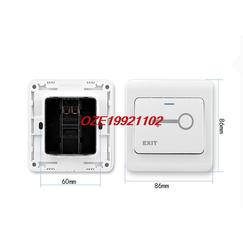 Access control switch K02 Exit switch button Access control system switch Normally open access control