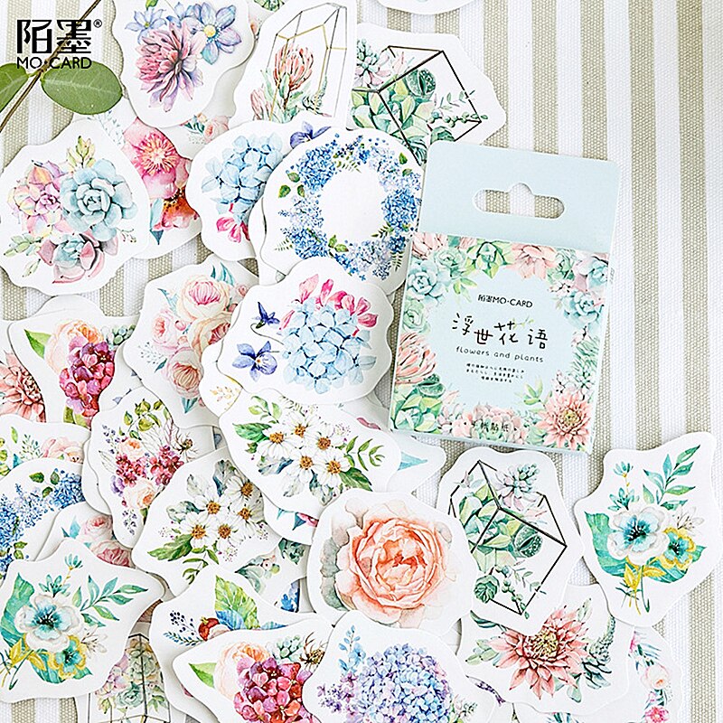 Flower Mean Stationery Stickers Diary Handmade Adhesive Paper Japan Sticker Scrapbooking Stationery: 13