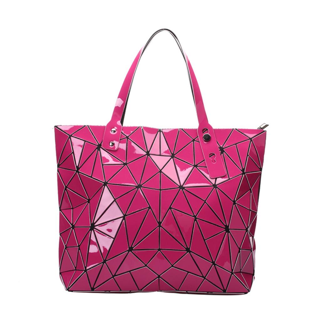 Bolso de hombro luminoso , bolso geométrico a la para mujer, bolso de mano con asa superior, bolso de corcho para chica y cartera