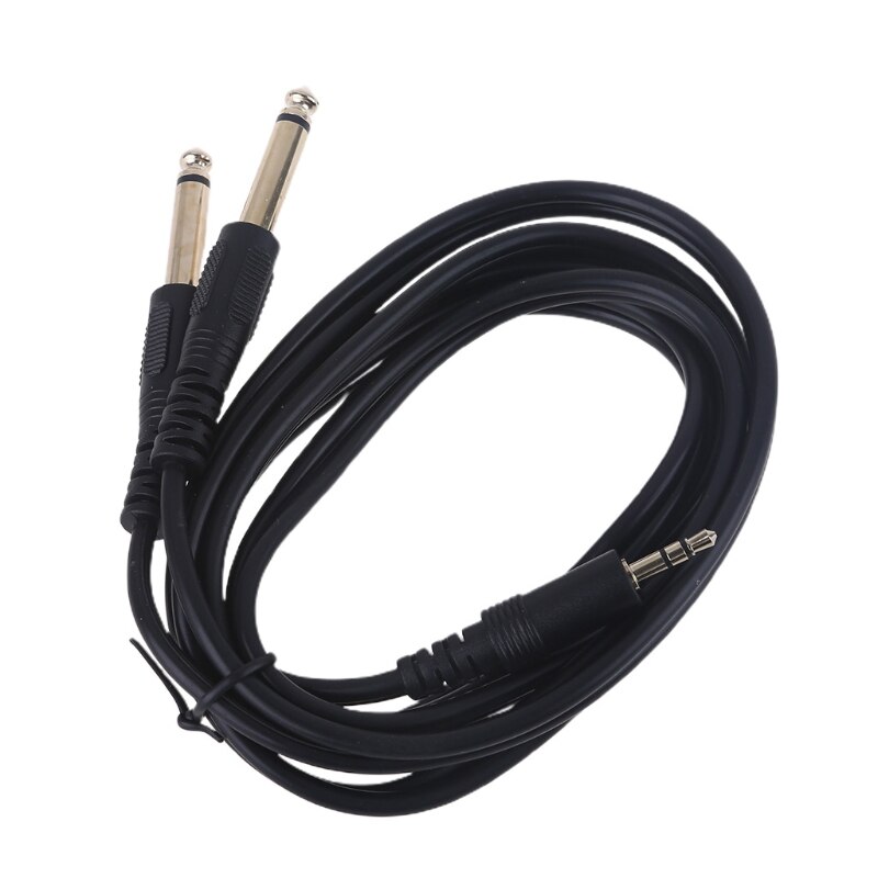 Doppio cavo da 6.35mm maschio da 1/4 "mono Jack a Jack stereo da 1/8" 3.5mm
