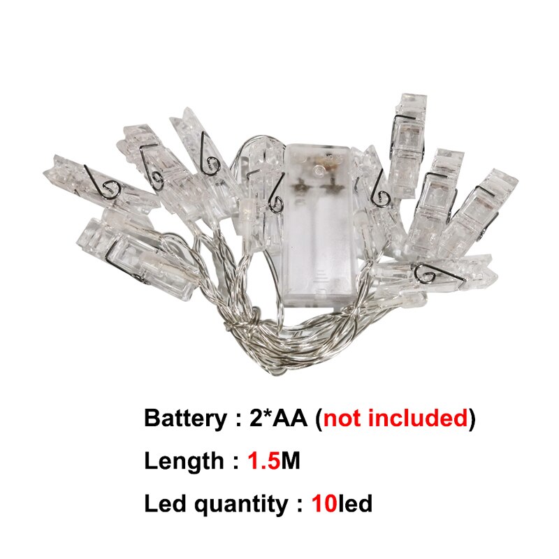 2M/5M/10M USB LED Lichterkette draussen Girlande für Foto Zauberstab Dekor Gebühr Clips lichter Kette Batteriebetriebene Weihnachtsbeleuchtung: Rosa / 13W
