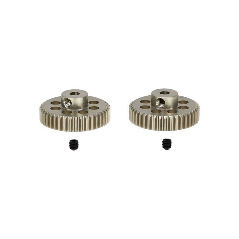 Motor de piñón para coche teledirigido, engranaje sin escobillas cepillado de 3.175Mm y 40T, 2 uds., aleación de aluminio 48P, engranaje recto 80T para Sakura D3