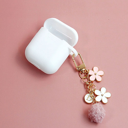 Cute Korean Smart phone Strap Lanyards for iPhone Samsung Keys Decoration Daisy Mobile Phone Strap Hang Rope Phone Charm: B with case