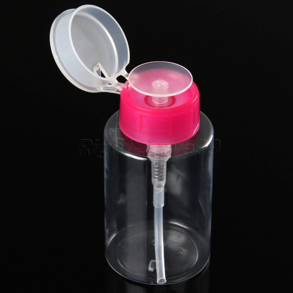 1 Pc Nagellak Remover Fles 160 Ml Lege Dispenser Pomp Nail Art Vloeibare Alcohol Container Aceton Olie Nail Art tool Beauty