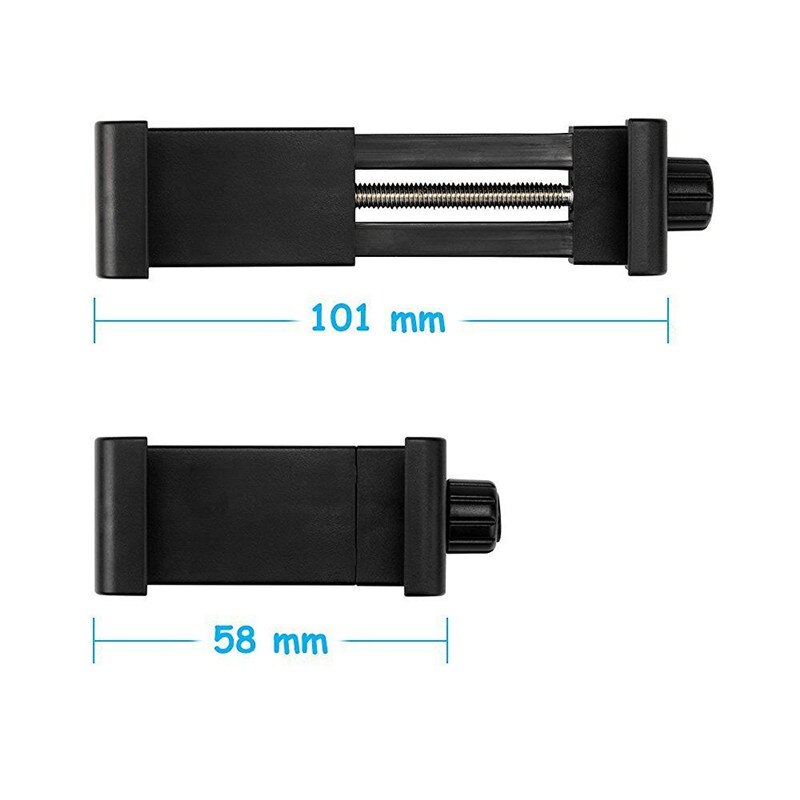 Rotazione a 360 gradi supporto da scrivania nero supporto per Clip per telefono cellulare supporto verticale 1/4 Clip di fissaggio a vite per IPhone 11 per Huawei