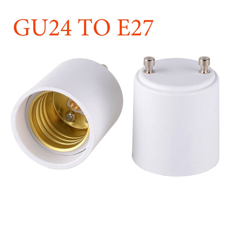 GU24 om E27 Adapter Witte LED Light Bulb Lamp Adapter Socket GU24 (standaard base) licht Lamp Houder Adapte Lamp Lamphouder