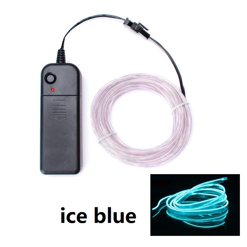 Flexibele Neon Licht 1M/3M/5M El Wire Led Neon Dance Party Sfeer Decor Lamp ropetube Waterdichte Multicolor Led Strip 3V