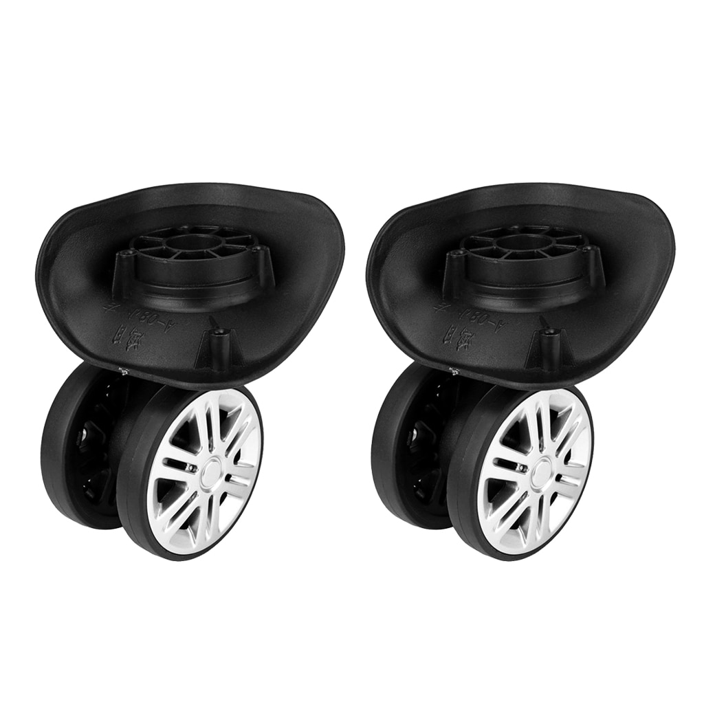 Easy Install Safety 2x Single Wheel Plate Trolley Caster Pulley Suitcase