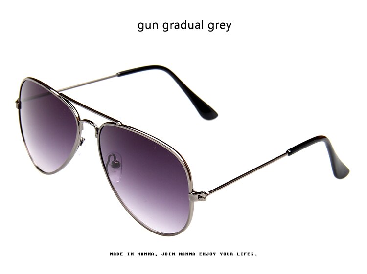 Longkeeper drenge piger børn solbriller mærke retro sød pilot solbriller børn oculos de sol gafas  uv400: Pistol gradvis grå