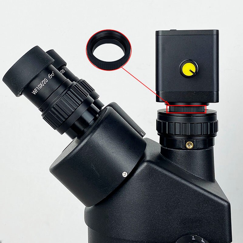 Microscope Lens C Mount Extension Simul-focal Trinocular Adapter Ring 25mm Stereo Industrial Microscope Adapter