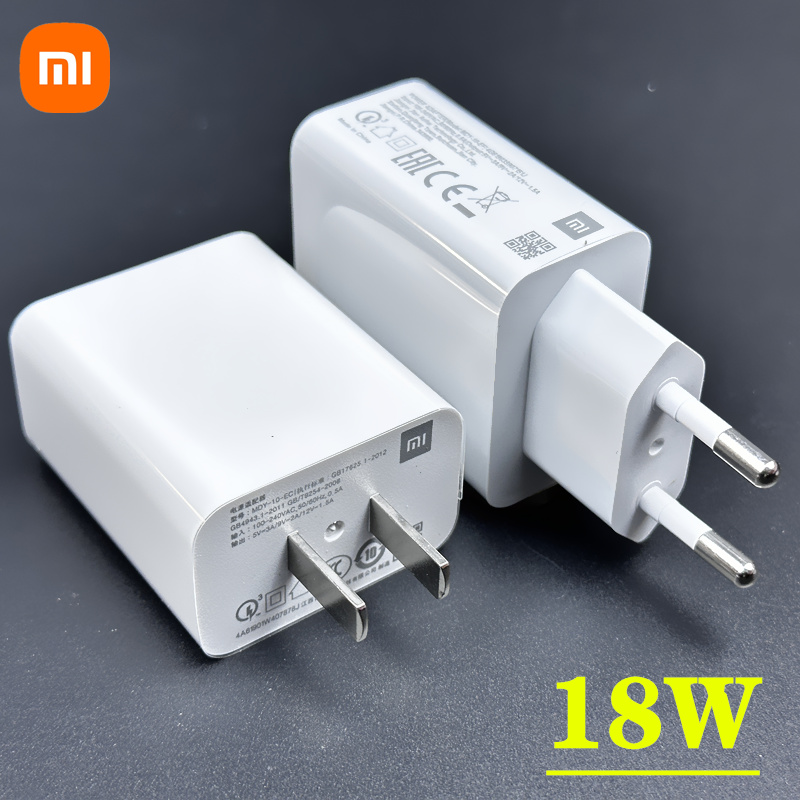 Xiaomi-cargador Original Redmi 13C, adaptador de carga rápida USB PD, 18W, UE, para Redmi 13R, 12, 8, 9, 9T, 10, 8A, Poco C40, M3 Pro