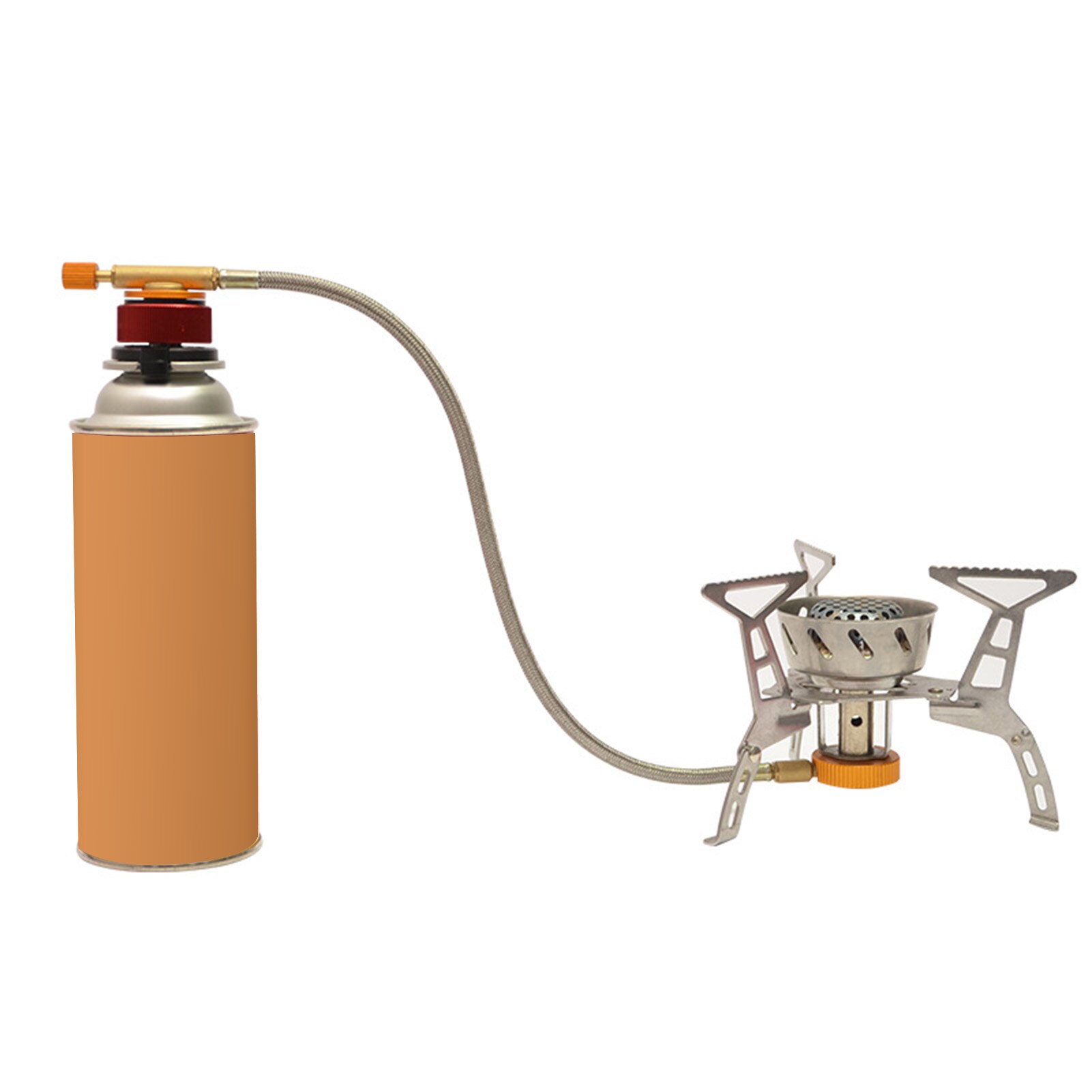 Round Self-closing Gas Converter Function Adapter Long Cylinder Air Tank Conversion Outdoor Tool