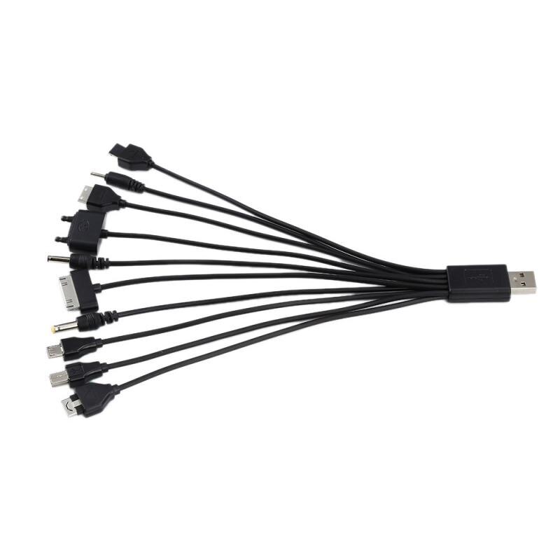 Cable DE TRANSFERENCIA DE DATOS USB multifunción 10 en 1, Cable Universal multipin, adaptador USB para portátil, PC y teléfono móvil