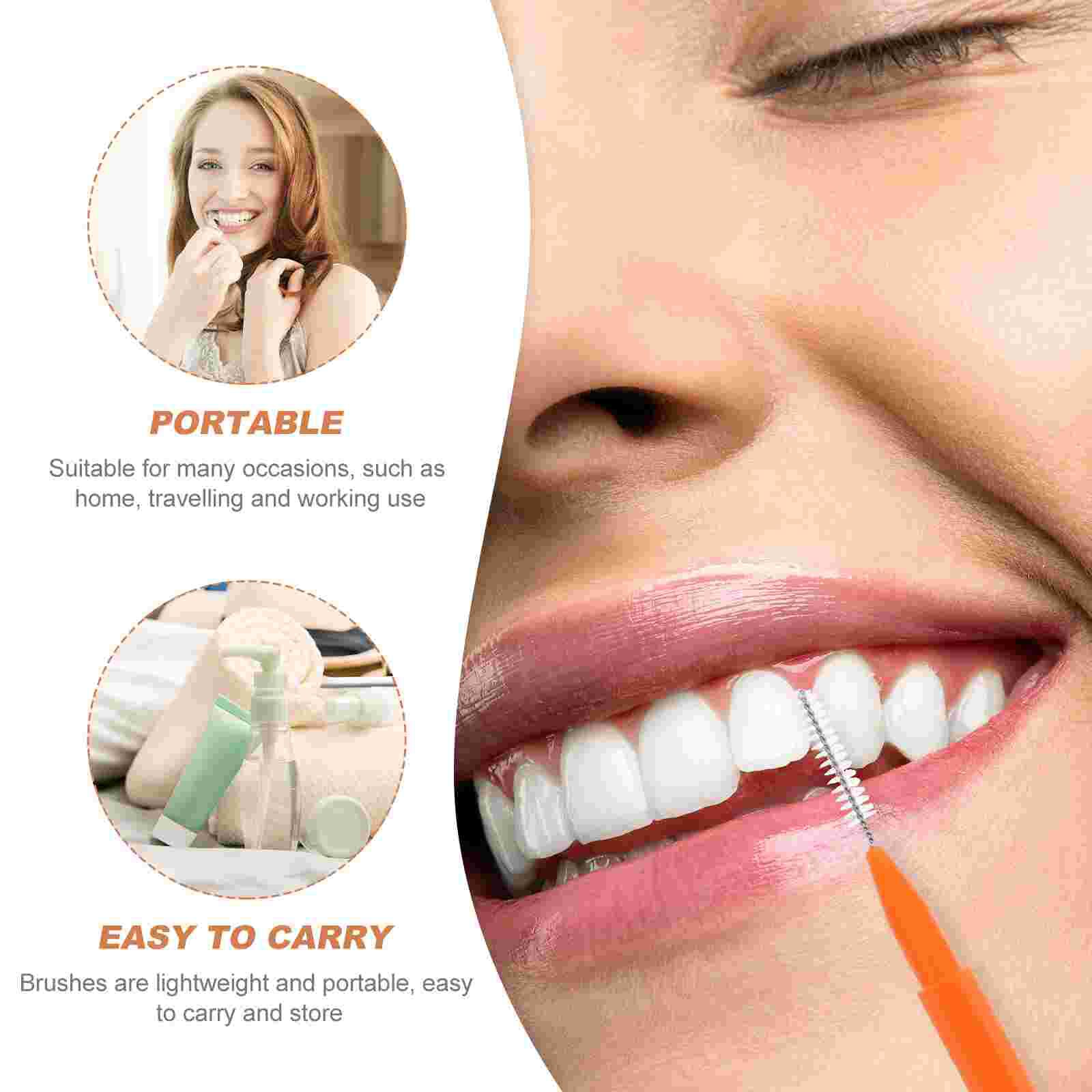30pcs Tooth Floss Brush Safe Interdental Brush Oral Care Tool Teeth Pick for Men