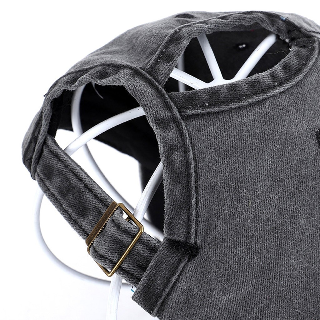 Top Selling Old-fashioned Baseball Caps Ponytail Messy Buns Unisex Hat Car Plain Baseball Cap Hip Hop Street Hats кепка мужская