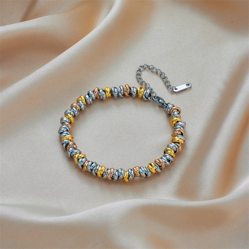 DIEYURO 316L Edelstahl Gold Farbe Ringförmigkeit Armbinde Für Frauen 2022 Luxus Mädchen Körper Schmuck