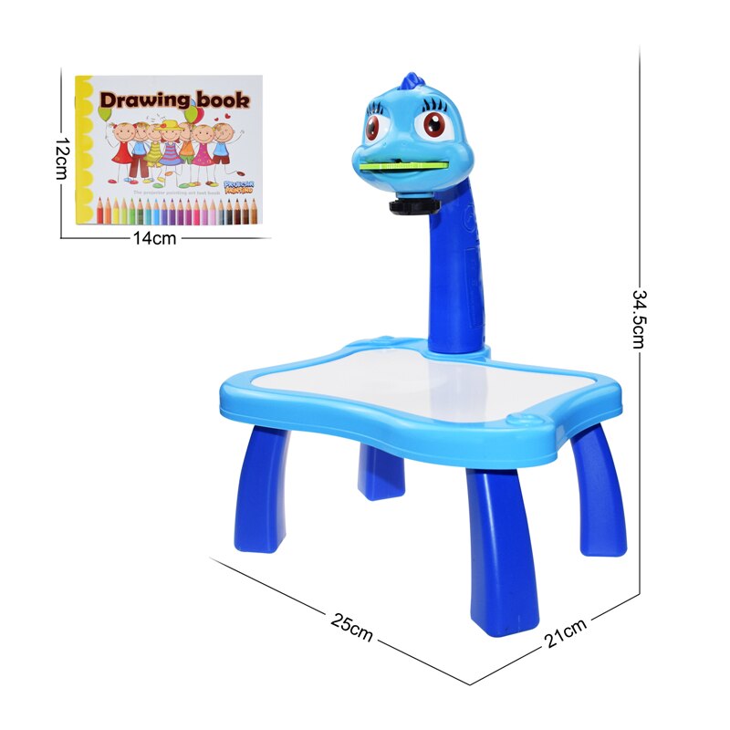 Kinderen Led Projector Art Tekening Tafel Speelgoed Kinderen Schilderen Board Bureau Arts Ambachten Educatief Verf Gereedschap Speelgoed Voor Meisje