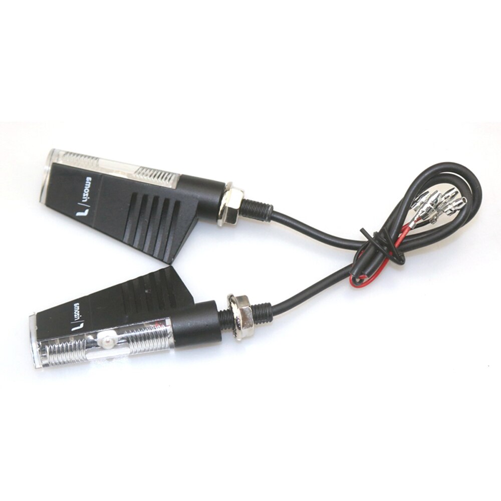 12V 8mm Universal Motorcycle Turn Signal Light For Rizoma LED Indicator Light Blinker Flasher Lamp Aluminum Alloy Black with Box: Type C