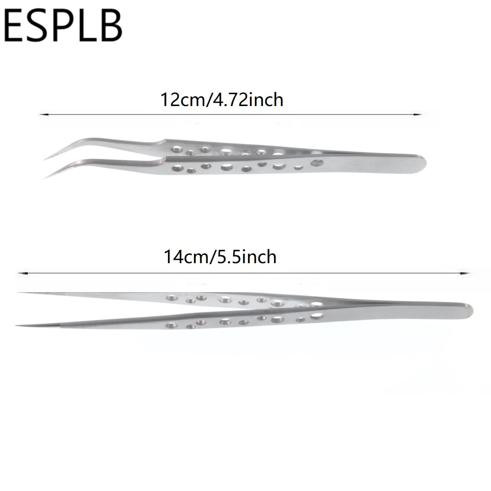 Precyzyjna pęseta ze stali nierdzewnej elektronika przemysłowa podkręstożek proste kleszcze narzędzia robić napraw ręcznych telefonów komórkowych