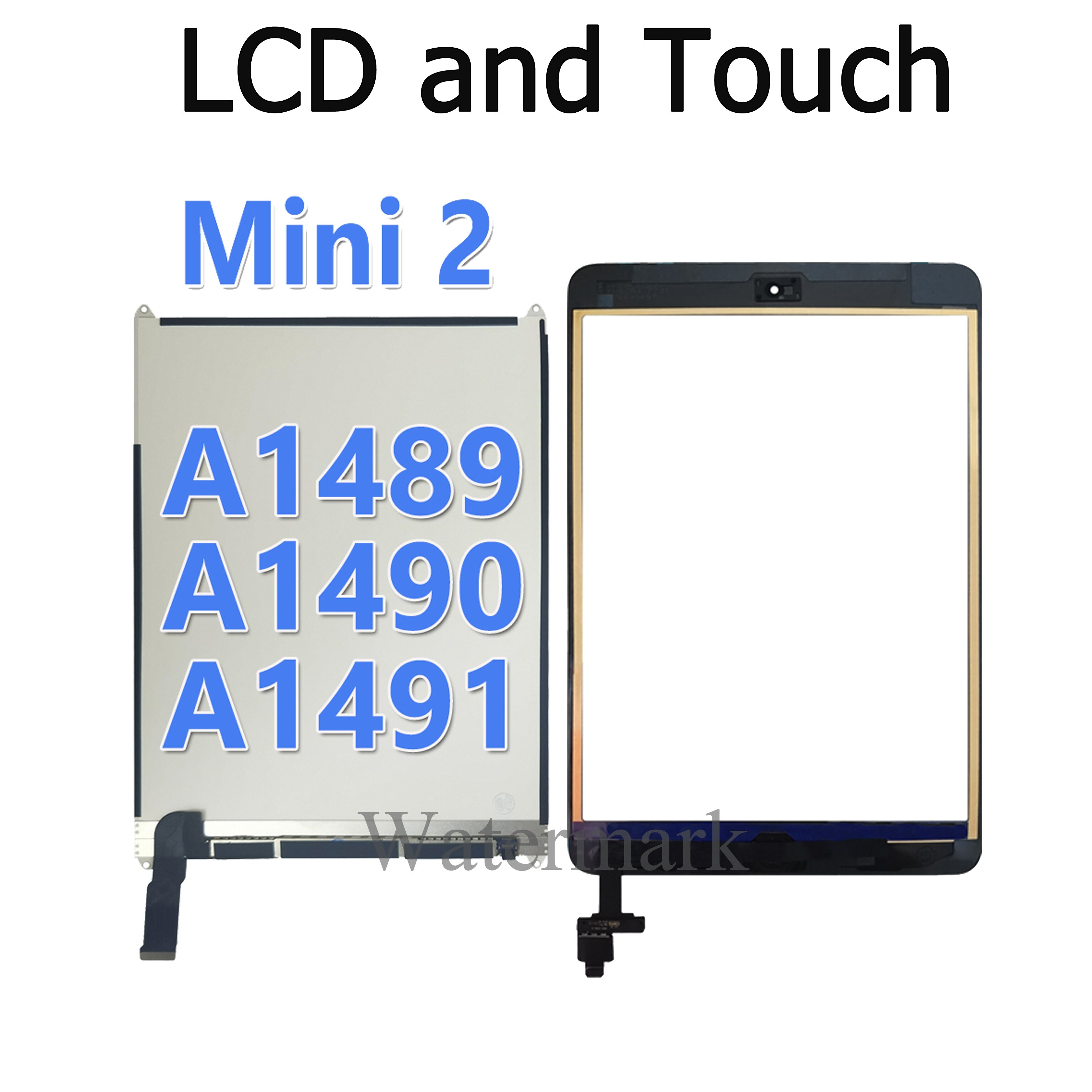 Lcd En Touch Screen Display Getest Voor Apple Ipad Mini1 Mini2 Mini3 A1432 A1454 A1455 A1489 A1490 A1491 A1600 A1601 mini 1 2 3: Mini2LCD Black Touch