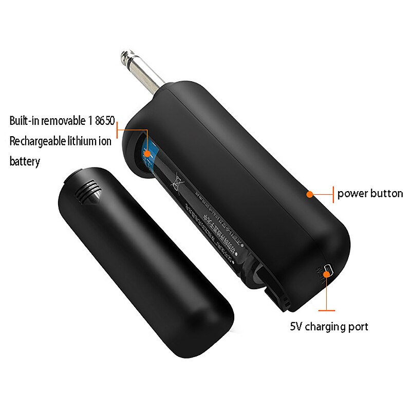 Draadloos microfoonsysteem met ontvanger voor versterker mixer luidspreker desktop bus o