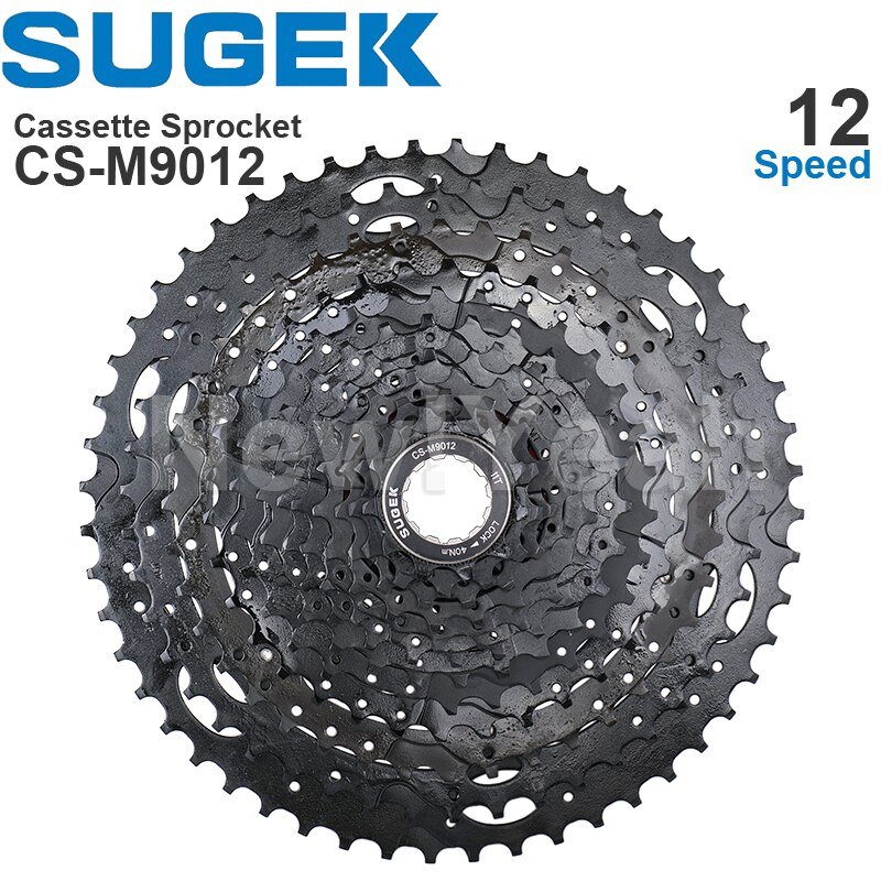 SUGEK 11/12/13 Speed Cassette Sprocket 50/52T DEORE M5100 M6100 CS-M9011 12 13 Colorful HG Steel/Al compatible K7 XT GX MTB: M9012M 52T blk