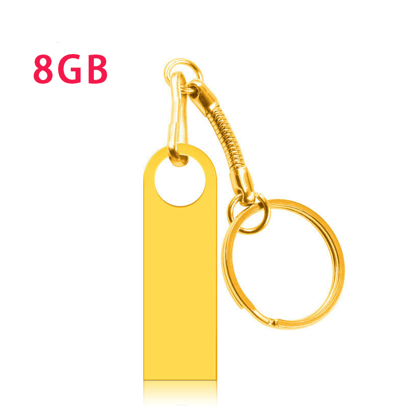 Golden – clé USB 2.0 créative en métal, 8 go, disque dur à grande vitesse