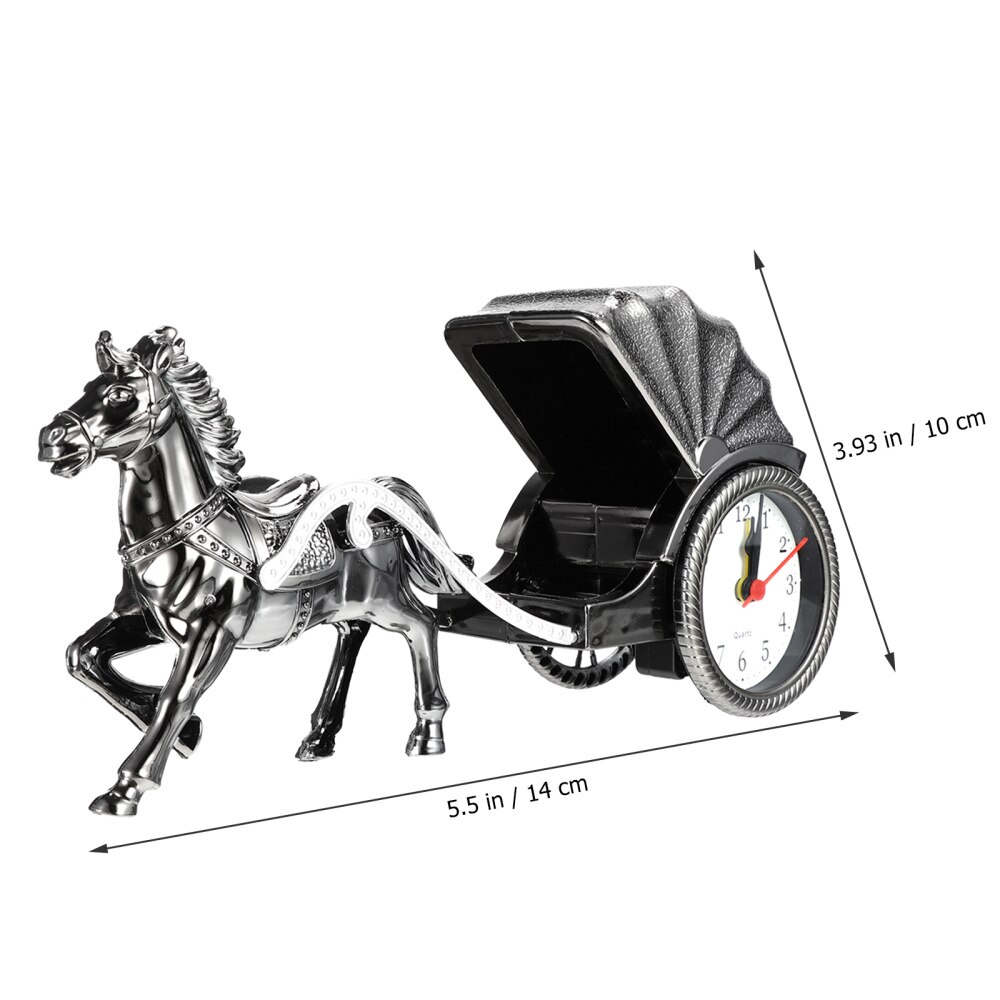 Horse Alarm Clock Luxury Retro Alarm Clock Novelty Unique Table Desk Clock