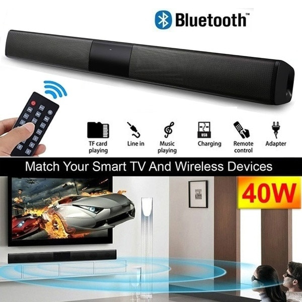330/550mm Geluid Bar, Elecder Draadloze Bluetooth Soundbars voor TV, met Afstandsbediening draadloze speaker