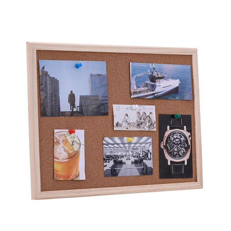 Decorative Board With Frame Cork Board Message Board Household Photo Wall Background Board Placas Home Decoration M