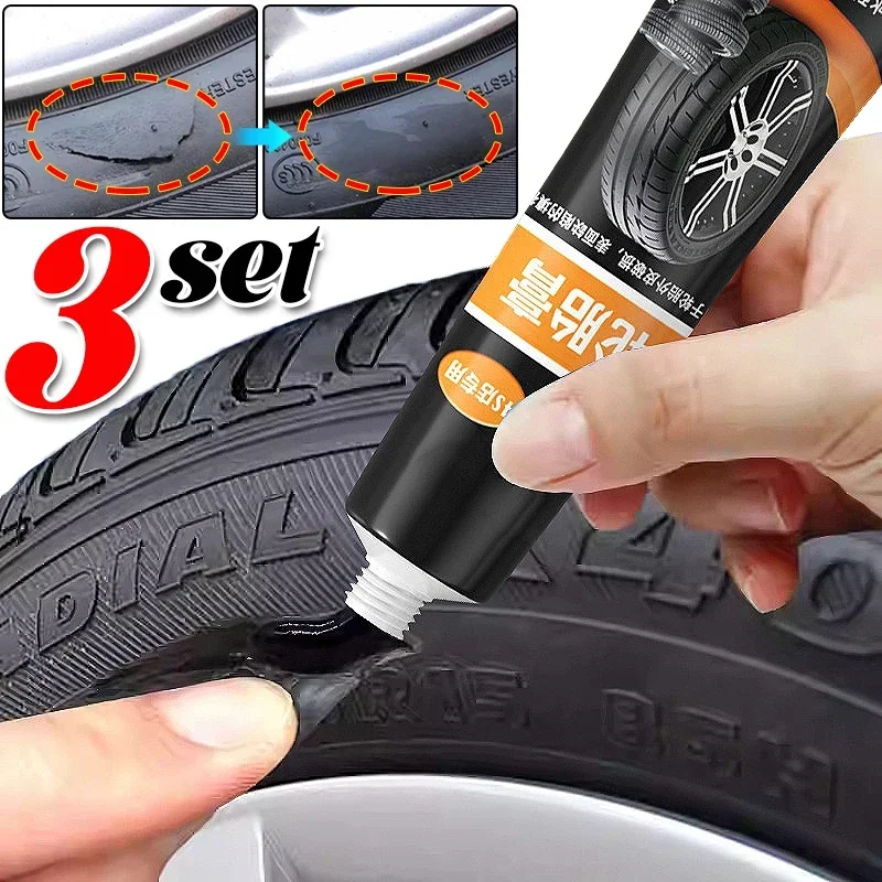 Tire Repair Glue Waterproof & High Temperature Resistant Black Sealing Waterproof And High-Temperature Resistant Repair Adhesive