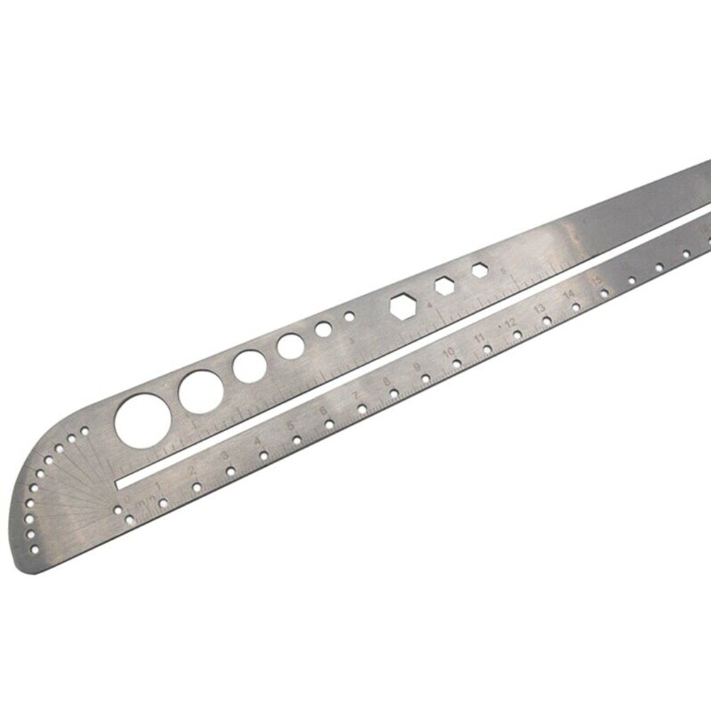 Circle Clear Scale Stainless Steel Protractor Portable Practical Drawing Lightweight Ruler Measure Tool Angle Meter