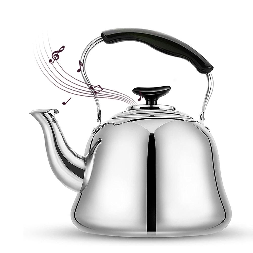 4/5L Kettle Coffee Stainless Steel Sound Kettle Large-capacity Sound Kettle Gas Induction Cooker General Purpose Hotel Pot
