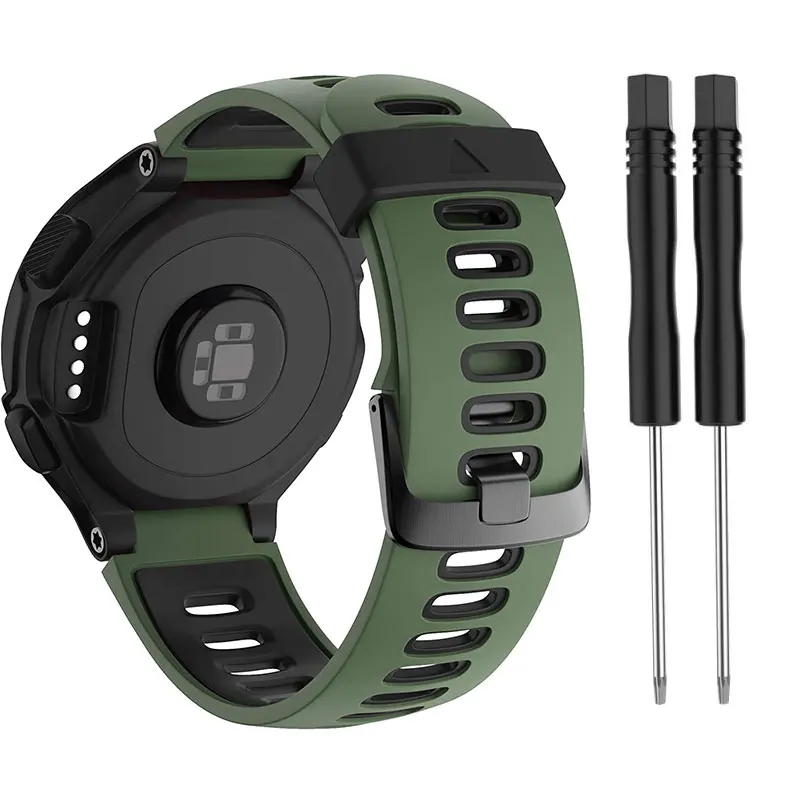 Correa de reloj para Garmin Forerunner 235 220 230 620 630 735XT, pulsera de silicona suave, accesorios para reloj inteligente
