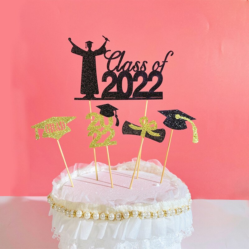 Envoltura de Topper para Tartas clase 2022, para 2022 graduaciones, de celebración universitaria