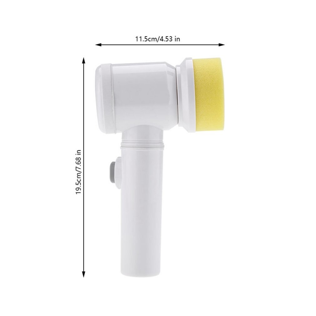 Brosse de nettoyage électrique à main 5 en 1 | Brosse pour salle de bains, baignoire brosses, brosse de lavage de cuisine, outils de nettoyage à domicile