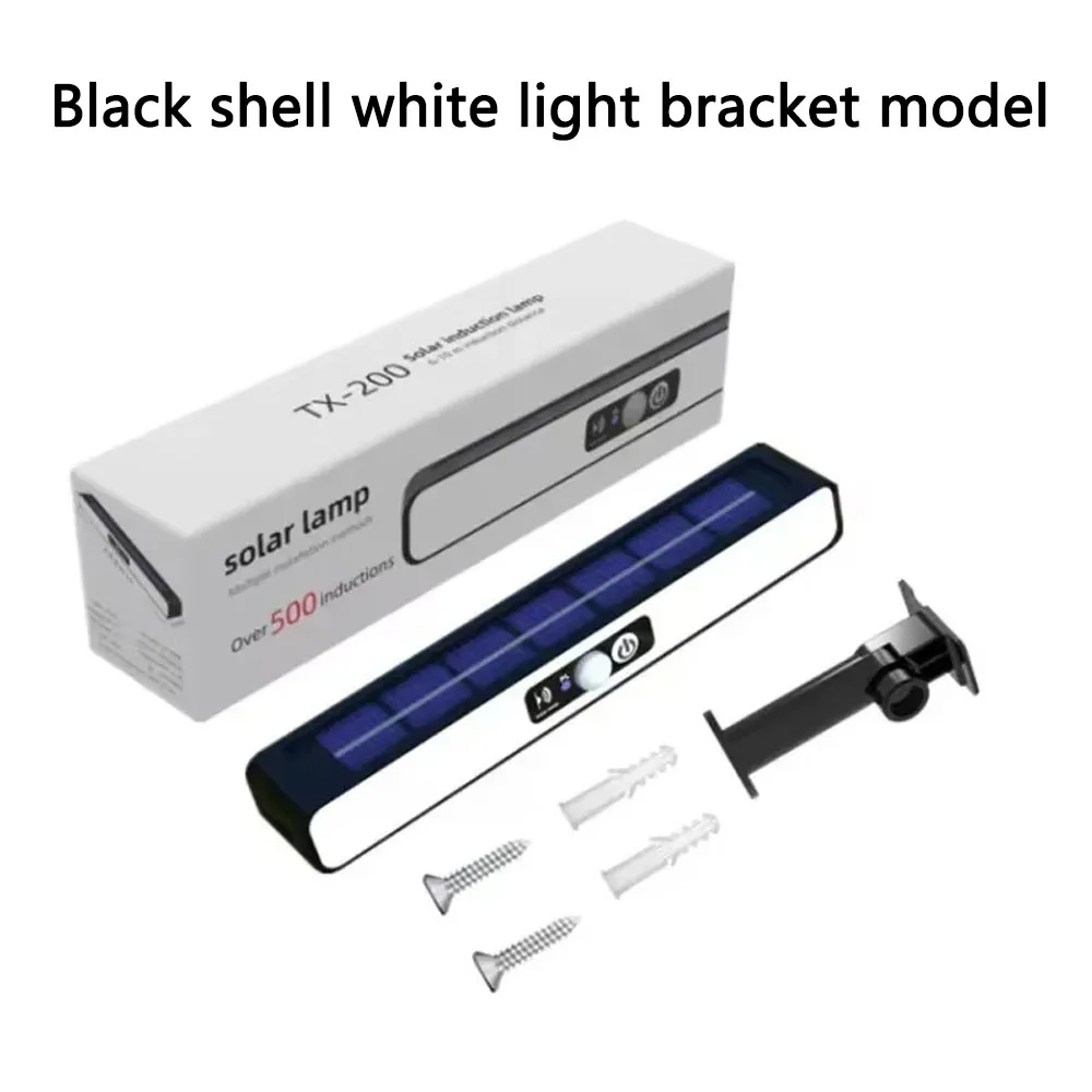 Luz LED de pared Solar, linterna impermeable de 3 modos, lámpara Solar externa, antorcha para escalera, Garde, garaje, iluminación de emergencia para exteriores: Azul