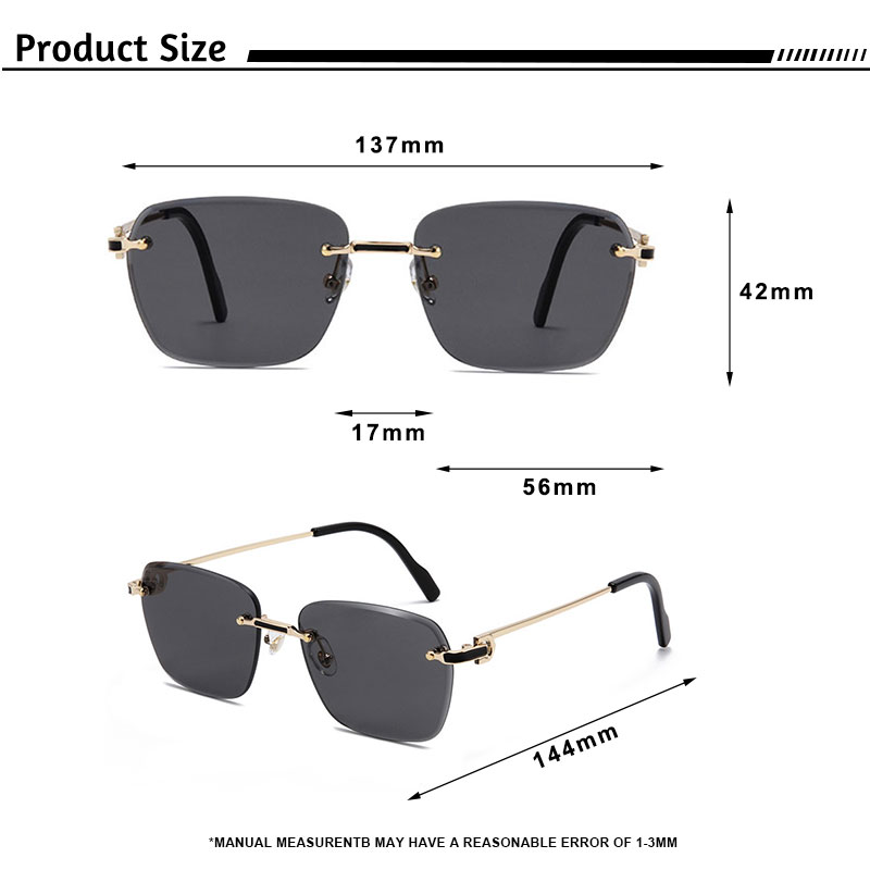 CATERSIDE pilote sans monture lunettes De Soleil hommes dégradé lunettes De Soleil femmes rétro affaires Shopping UV400 Lunette De Soleil Homme