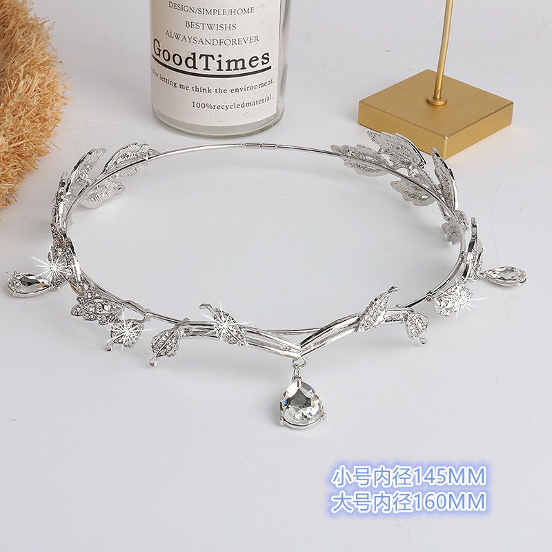 Corona de elfo de , cejas, corazón, estilo étnico, Frente, banda para el cabello suave y Oriental, diadema de hadas: Gris