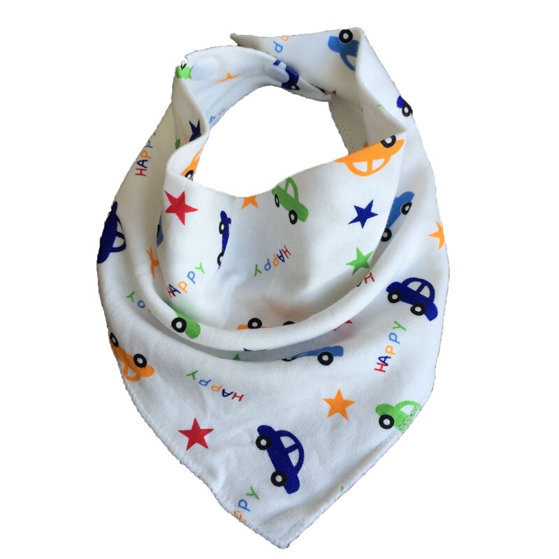 6pc/Lot Bibs Burp Cloths Baby Bandana Feeding Triangle Stuff Comfort Cotton Waterproof Bib