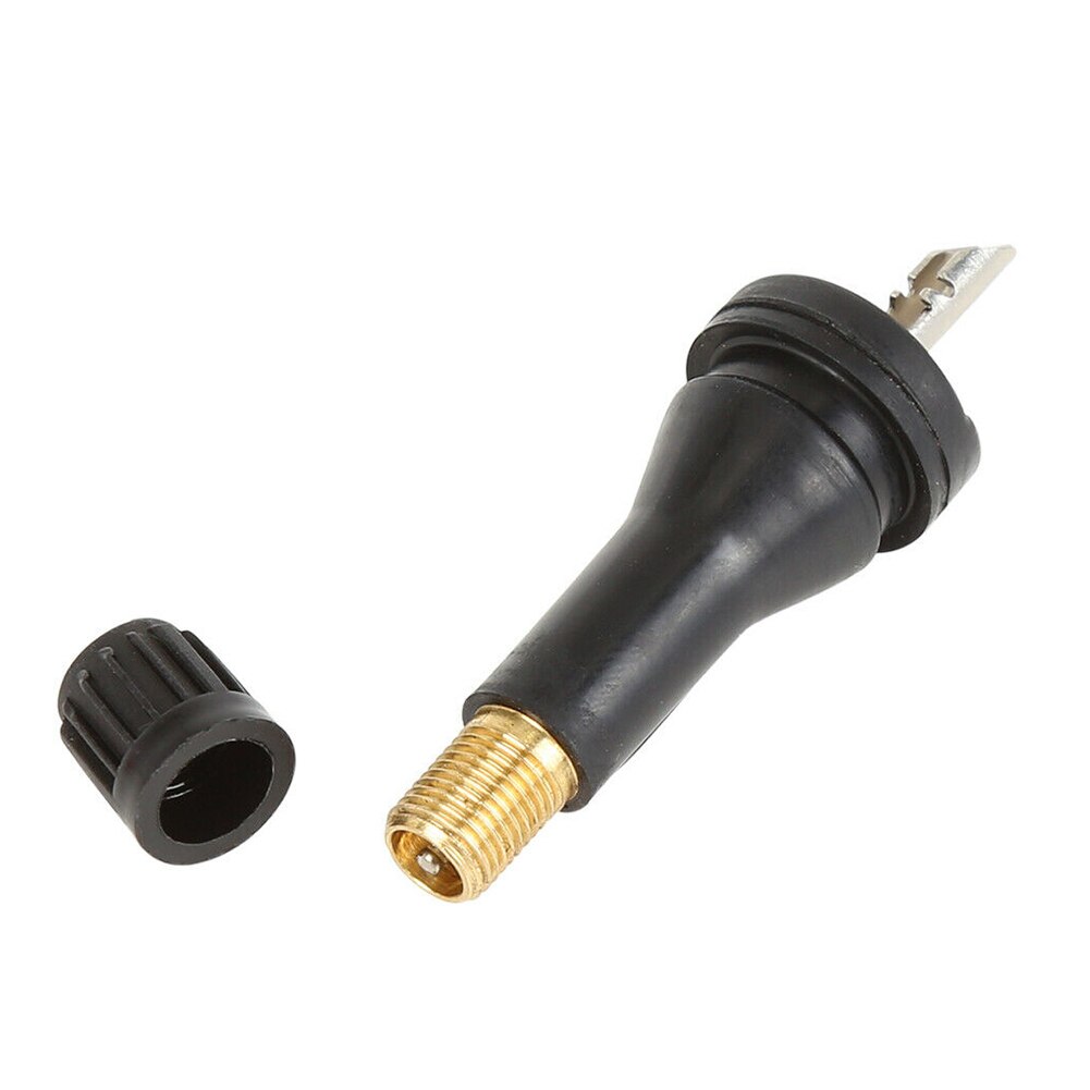 4pcs TPMS Tire Valve Stems Short Black Rubber Tyre Tubeless Snap-in Vavle Wheels ATV Tires Parts